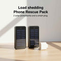 Load Shedding Phone Rescue Pack — 2x Solar Power Banks + Smart Plug
